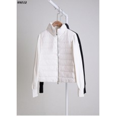 하이넥 니트 다운 자켓