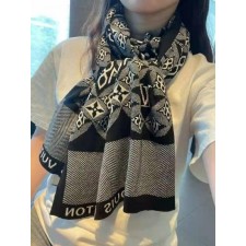 루* 모노그램 패턴 울 머플러수입최고급