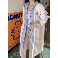 로** 레이어드 후드 코트