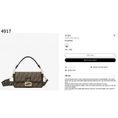 펜* 수입프리미엄급 자카드 FF 패브릭 바게트 백