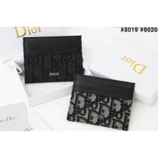 디* 수입 오블리크 자카드 그레인 카프레더 카드 지갑