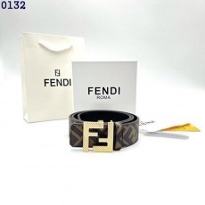 펜* 리버시블 레더 스터드 클로저 FF 버클 양면 벨트 (금장)