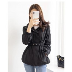 CASSE 카세 벨티드 후드 자켓