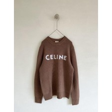 셀** 로고 리브드 울 니트  수입