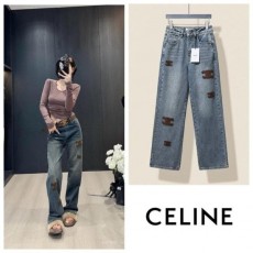 셀** 로고 패치 스트레이트 팬츠 여성용