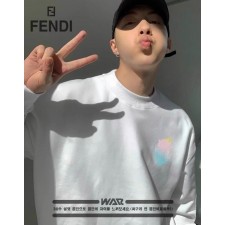 펜* 빈티지 라인 f로고 디자인 밍크양기모 티셔츠