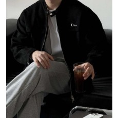 디* 옴므 자수레터링 세이그 스웨이드 차이나 자켓