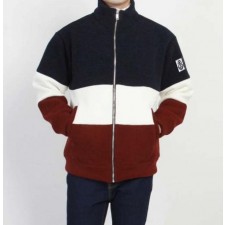 감마블루 3단배색 차이나 집업