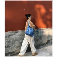 고** 고급 보헴 호보백 블루