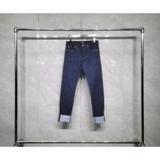 디* 오블리크 슬림핏 진 블루 데님