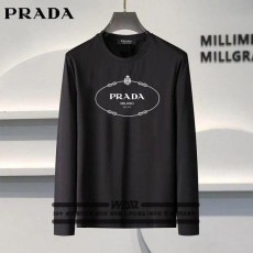 프** 원형 그물 레터링 긴팔 티셔츠