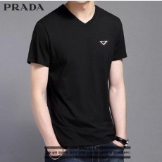 프** White 삼각패치 v넥 티셔츠