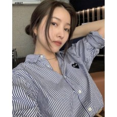 꼼* 블랙하트 스트라이프 셔츠
