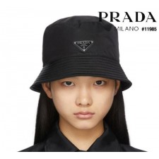 프** 남여공용 프론트 삼각로고 리나일론 버킷햇
