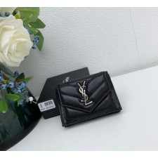 생** 모노그램 보아1 엔벨로프 3단 반지갑 은장