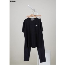 나** 남여공용 썸머 자수 로고 쿨링 티셔츠  포켓 조거 팬츠 셋