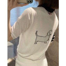 톰* 빽 헥터 짜임 카라 반팔 니트 (9955)