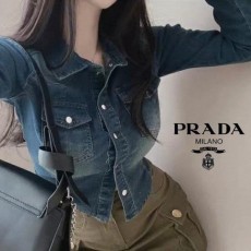 프** 청 크롭 데님 셔츠 스판 워싱 (11402)