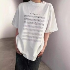 발**** 수입 music score 라운드 티셔츠 남여공용