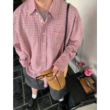 아**** 버로우드 핑크 셔츠  수입