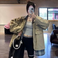 샤* 수입 빈티지 포켓 숏 야상