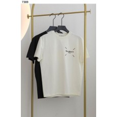 메* 마르지엘라 테이프 프린팅 라운드 반 팔 티셔츠