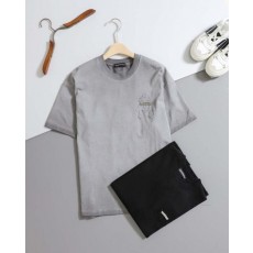크* 수입 피그먼트 절개 반팔 티셔츠