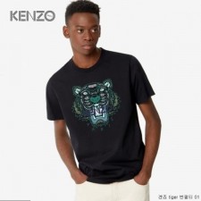 겐* TIGER 프린팅 로고 반팔 티셔츠 01