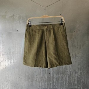 띠** 린넨 반바지 (카키)
