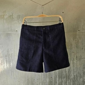 띠** 린넨 반바지 (네이비)