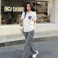 디* 수입 MISS DR 오블리크 셔츠  팬츠 세트