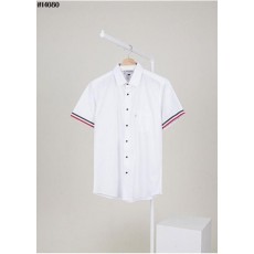 톰* 남성 삼선 커프 포플린 셔츠