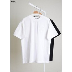 크* 홀스슈 부클레 디테일 코튼 크루넥 티셔츠