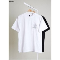 크* 빈티지 십자 그래픽 코튼 크루넥 티셔츠