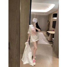 로** 수입고급 핑크아나 오버핏 티셔츠