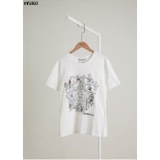디* Sevilla Star 엠브로이더드 코튼 저지 티셔츠
