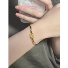 셀** 트리옹프 아티큘레이티드 팔찌 골드 피니시 브라스 골드