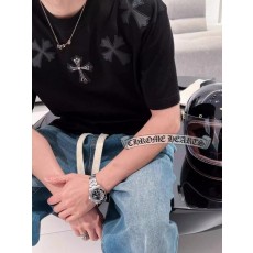 크* 십자가 넥 포인트 티셔츠
