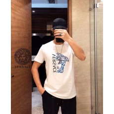 베*** 블루 하프 로고 티셔츠