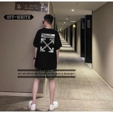 오* X 오프 레터링 패턴 티셔츠