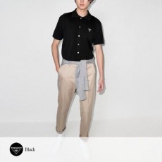 프** 밀라노 엠브로이더리 니트 반팔 가디건