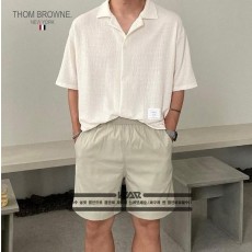 톰* 루이스 린넨 루즈핏 반팔셔츠