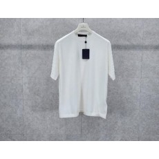루* 쇼트 슬리브드 코튼 크루넥 니트 웨어