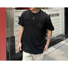 크* 백 가죽 패치 티셔츠