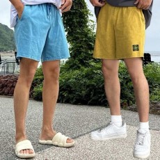 스* 샌드워싱 피그먼트 코튼 반바지