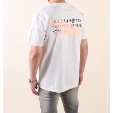 메* 마르지엘라 테이프 프린팅 라운드 반팔 티셔츠