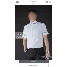 톰* 카라라인 숏슬리브 셔츠