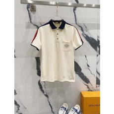 구* 삼선자수 골드 PK 반팔 카라티