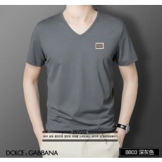 돌* 패치 로고 v넥 티셔츠