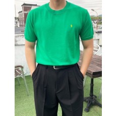 폴* 랄프로렌 코튼 라운드 니트 반팔